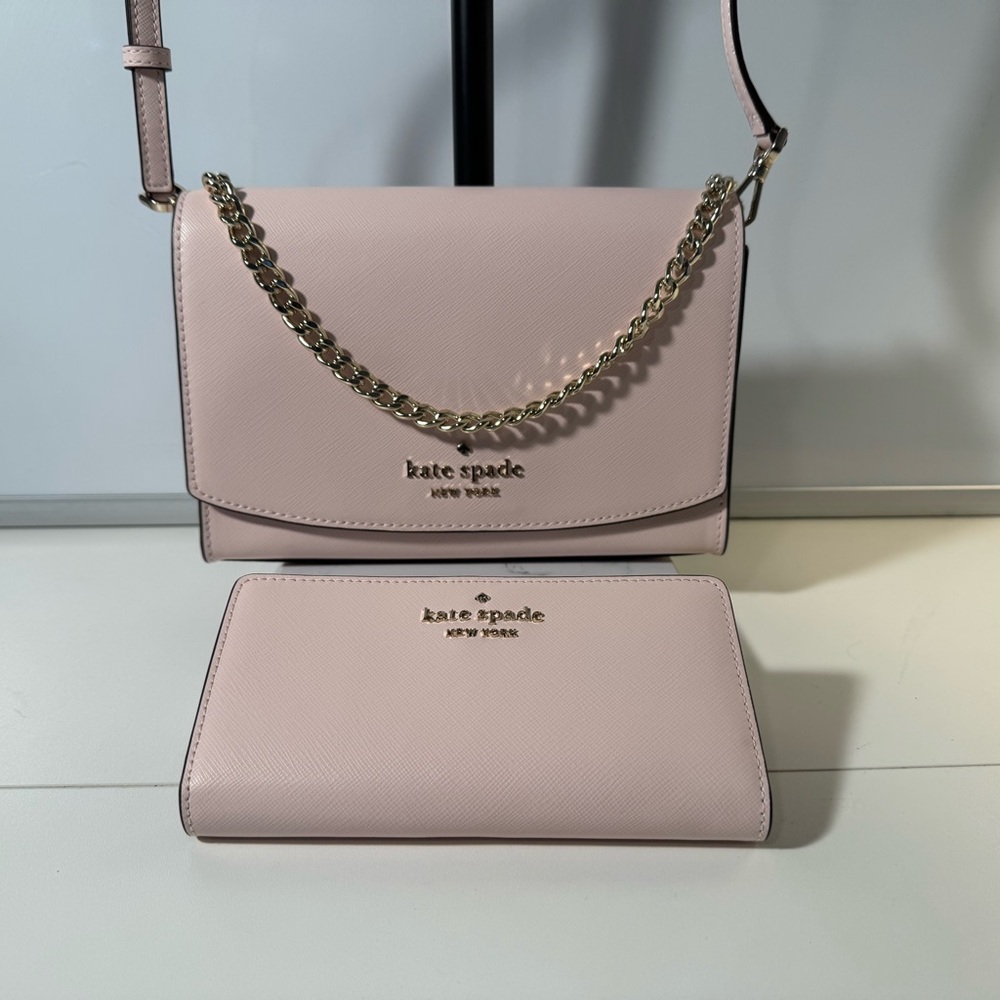 Kate Spade - NWT - Pink Crossbody Bag and Wallet Set